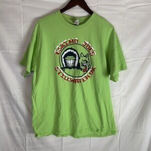 Eskimo‎ Joes Stillwater OK Shirt Adult XL Green Graphic Crewneck Short Sleeve